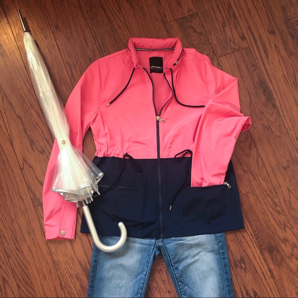 Sperry Colorblock Rain Jacket